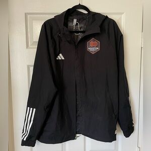 Adidas Houston Dynamo FC Tiro AEROREADY Full-zip Windbreaker - New- Size Medium